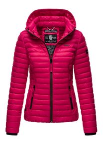 Marikoo Damen Steppjacke Samtpfote mit abnehmbarer Kapuze & Rippb&uuml;ndchen