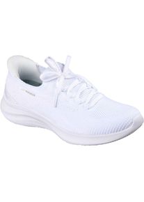 Skechers Ultra Flex 4.0 Textil Damen Wei&szlig;e Standard Sneakers