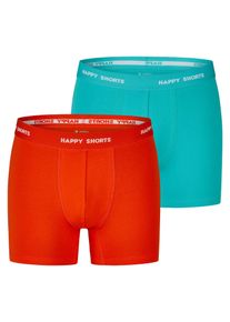 Happy Shorts Herren Retro Boxer Neon 2-Pack Retroshorts, Vintage Boxer,