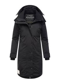 Marikoo Damen Wintermantel mit Kapuze & Taillierungsband &ndash; Anoukaa