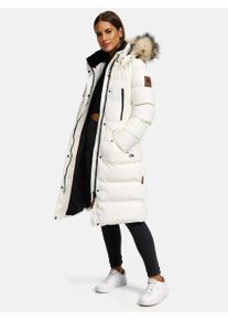 Marikoo Damen Winterjacke &ndash; Schneesternchen, lang mit Kapuze & Fellkragen