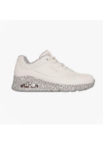 Skechers Uno - Safari Time Damen Freizeitschuhe Natur Duraleather / Off White Leopard