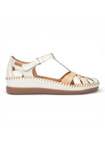 Pikolinos Damen-Keilsandalen aus wei&szlig;em Leder - Cadaques