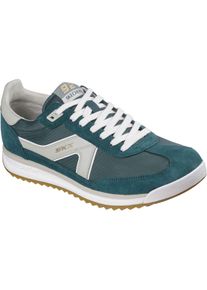Skechers SKX 92 Spective Leder Herren Sneakers Gr&uuml;n/Wei&szlig;
