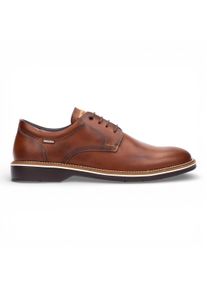 Pikolinos Herren-Schn&uuml;rschuhe aus braunem Leder, Derby-Stil, Komfortschuh - Bordeauxrot