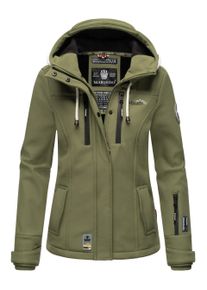 Marikoo Damen Softshelljacke &ndash; Kleine Zicke, warm mit Kapuze & Fleecefutter