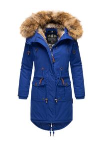 Navahoo Damen Winterjacke Rosinchen &ndash; Klassischer Parka mit Abnehmbarem Kunstfellkragen