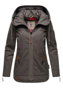 Navahoo Damen &Uuml;bergangsjacke Wekoo &ndash; Leichte Baumwolljacke mit Kapuze