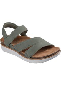 Skechers Lifted Comfort Polyurethan Damen Olivensandalen