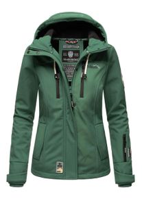 Marikoo Damen Softshelljacke &ndash; Kleine Zicke, warm mit Kapuze & Fleecefutter