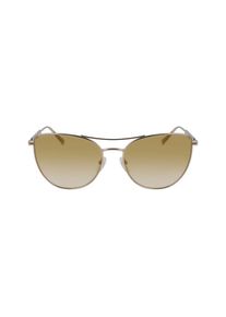 Longchamp Lo610s Katzenaugen-Sonnenbrille Gold