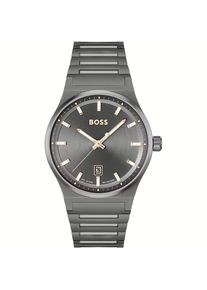HUGO BOSS Graue Edelstahl-Armbanduhr