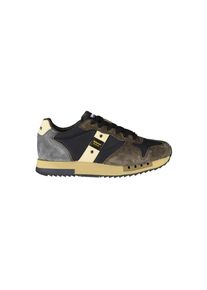 Blauer Blaue Leder Herren Sneaker