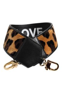 Dolce & Gabbana Schwarz Leopardprint Wenden Tasche Schultergurt