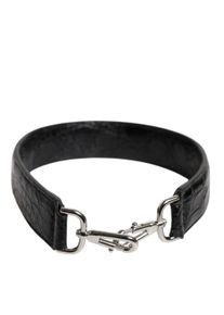 Dolce & Gabbana Schwarze Alligatorledertasche mit Schulterriemen
