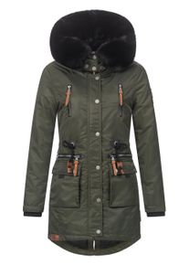 Navahoo Mangala Princess Damen Winterjacke B873 Gr&uuml;n Gr&ouml;&szlig;e L - Gr. 40