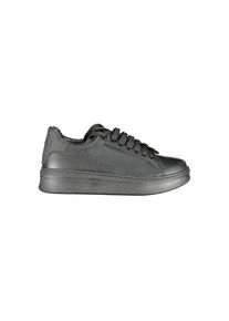 Gaelle Paris Schwarze Polyurethan Herren Sneaker
