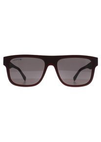 Lacoste Rectangle Herren Dunkelrot Grau L6001S