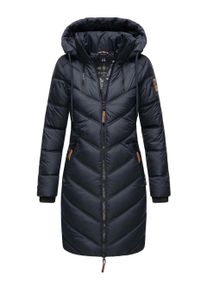 Marikoo Damen Winter Steppjacke &ndash; Armasa, lang mit Kapuze & Teddyfell