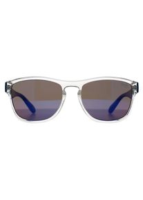 Superdry Rockstar 175 Glanz klarer Kristall und blauer Kristall blauer Spiegel Sonnenbrille