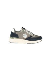 Blauer Grigio Polyurethan Herren Sneaker