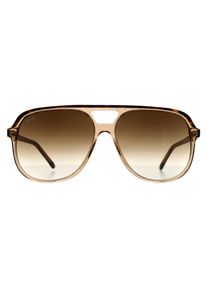 Ray-Ban Bill RB2198 129251 poliert havanna auf transparentem braun hellbraun Farbverlauf Sonnenbrille