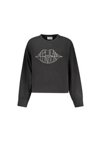 Pepe Jeans Schwarzes Baumwoll-Damen-Sweatshirt
