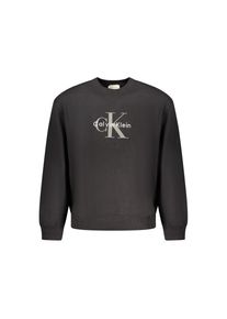 Calvin Klein Schwarzes Baumwoll-Sweatshirt f&uuml;r Herren