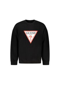 Guess Jeans Schwarzer Baumwollpullover f&uuml;r Herren