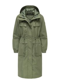 Navahoo Damen Parka &Uuml;bergangsjacke Kirschwind mit Kapuze