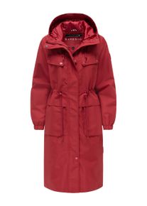 Navahoo Damen Parka &Uuml;bergangsjacke Kirschwind mit Kapuze
