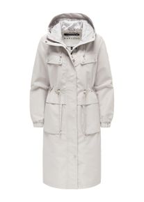 Navahoo Damen Parka &Uuml;bergangsjacke Kirschwind mit Kapuze