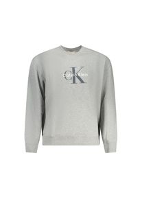 Calvin Klein Graue Baumwoll-Herren-Sweatshirt