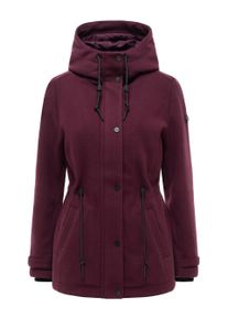 Navahoo Damen &Uuml;bergangsjacke L&auml;chelstern mit Kapuze in Wolle-Optik