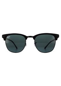 Ray-Ban Sonnenbrille Clubmaster Metall RB3716 186/R5 Matt Schwarz Grau