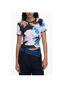 Desigual Schwarzes Polyester Damen T-Shirt