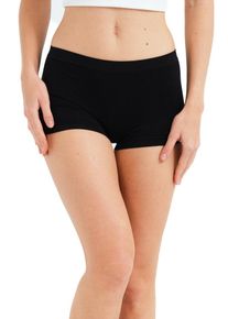 JUSTEVER Nahtlose Boxershorts, spurlos, Schwarz, Damen - Widder