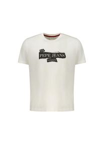 Pepe Jeans Wei&szlig;es Baumwoll Herren T-Shirt