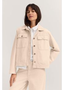 Bugatti Damen Jeansjacke aus Baumwolle mit Hemdkragen