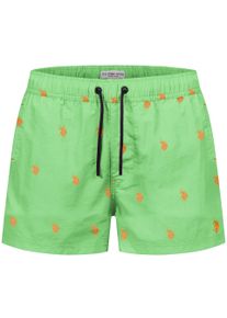 U.S. Polo Assn. Herren Badeshorts mit Allover-Logo-Design