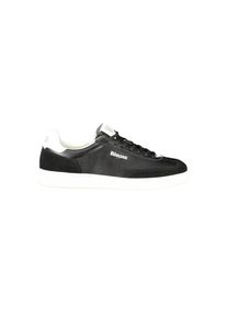 Blauer Schwarzer Polyurethan Herren Sneaker