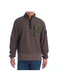 La Martina Sweatshirt mit normaler Passform und halbem Rei&szlig;verschluss YMF601-FP565 Herren