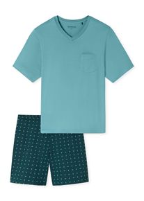 Schiesser Herren Pyjama Comfort EssentialsSchlafanzug, Pyjama Set, Nachtw&auml;sche