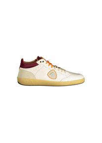 Blauer Wei&szlig;e Leder Herren Sneaker