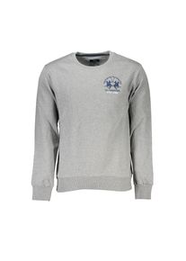 La Martina Grigio Baumwoll Herren Sweatshirt