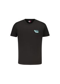 Tommy Hilfiger Schwarzes Baumwolle Herren T-Shirt