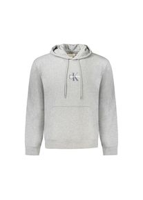 Calvin Klein Graues Baumwoll Herren Sweatshirt mit Kapuze