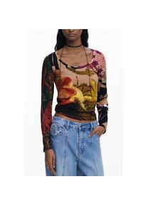 Desigual Marrone Viskose Damen T-Shirt