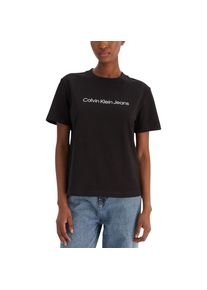 Calvin Klein Jeans Schwarzes Baumwoll-T-Shirt