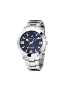 Nautica Graue Edelstahl-Anzuguhr